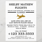 Gold Plane Icon, Airline Adverteren Flyer (Voorkant)