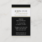 Gold-planner/rand Visitekaartje (Achterkant)