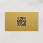 Gold Plaque QR Code Visitekaartje (Achterkant)