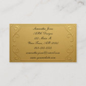 Gold Plaque QR Code Visitekaartje (Voorkant)