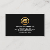 Gold Plating Layer Construction Handyman Tools Visitekaartje (Achterkant)