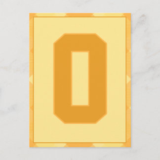 Gold Plays Letter "O" Typografie Banner Kaart