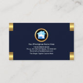 Gold Plumber Icon Logo Tabs Plumbing Contractor Visitekaartje (Achterkant)
