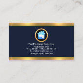 Gold Plumber Icons Border Plumbing Contractor Visitekaartje (Achterkant)