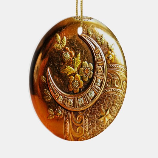 Gold Pocket Watch Ornament (Rechts)