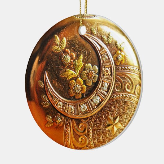Gold Pocket Watch Ornament (Links)