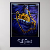Gold Pocketwatch Poster (Voorkant)