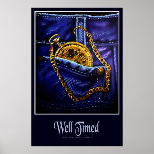 Gold Pocketwatch Poster (Voorkant)
