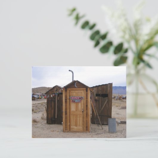 Gold Point Outhouse Briefkaart (Staand voorkant)