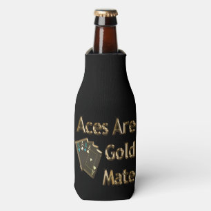 Gold Poker Aces zijn goudmaaltijd; Flesjeskoeler