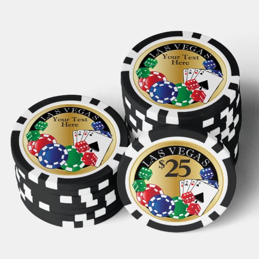 Gold Poker Night | DIY-tekst Chips (Opstapeling)