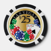 Gold Poker Night | DIY-tekst Poker Chips (Achterkant)