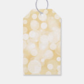 Gold Polka Dot Confetti Happy New Year Gift Labels Cadeaulabel (Achterkant)