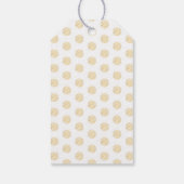 Gold Polka Dot Confetti Happy New Year Gift Labels Cadeaulabel (Achterkant)