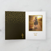 Gold Polka Dot, eerste communie dank je Kaart (Binnen)