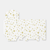 Gold Polka Dot Favor Cadebox Bedankdoosjes (Uitgevouwen)