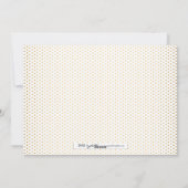 Gold Polka Dot Happy Nieuwjaarsfotokaart Feestdagenkaart (Achterkant)