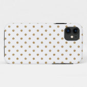 Gold Polka Dot Iphone 5 Hoesje (Achterkant (horizontaal))