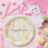 Gold Polka Dot Pattern - Borden op papier van het  Papieren Bordje (Feest)