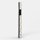 Gold Polka Dot Pattern iPhone Case (Achterkant/rechts)
