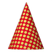 Gold Polka Dot Red Party Pet Feesthoedjes (Links)