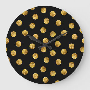 Gold Polka Dot: sprankelend naadloos. Grote Klok