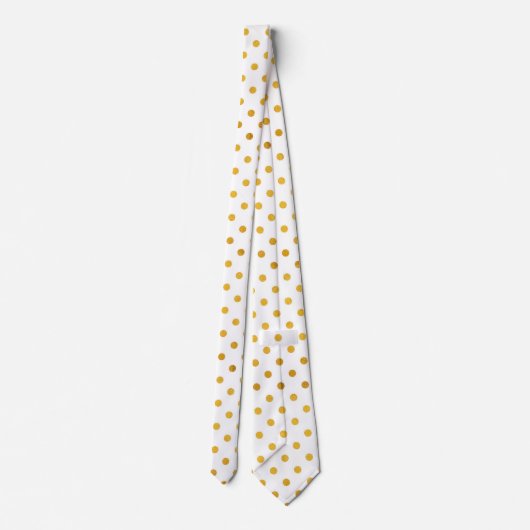 Gold Polka Dot Stropdas (Achterkant)