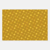 Gold Polka Dots Abstract Modern Elegant Kerstmis Inpakpapier Vel (Voorkant 3)