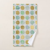Gold Polka Dots Bad Handdoek (Handdoek)