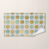 Gold Polka Dots Bad Handdoek (Handdoek)
