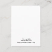 Gold Polka Dots Glitter Earling Display Card Visitekaartje (Achterkant)