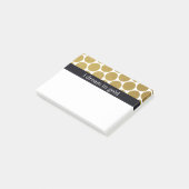Gold Polka Dots Ik droom in goud Post-it® Notes (Schuin)