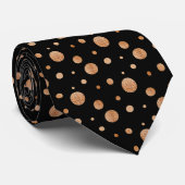 Gold polka dots napkins stropdas (Opgerold)