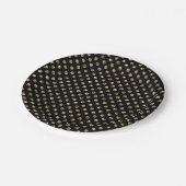 Gold Polka Dots op zwart Bord (Gekanteld)