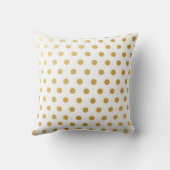 Gold Polka Dots Pattern Kussen (Achterkant)