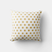 Gold Polka Dots Pattern Kussen (Voorkant)