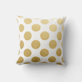 Gold Polka Dots Pillow Kussen