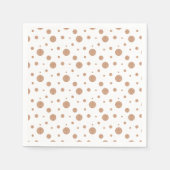 Gold polka dots servetten (Voorkant)