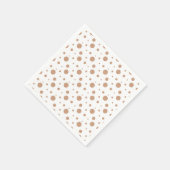 Gold polka dots servetten (Hoek)