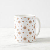 Gold polka dots servetten koffiemok (Voorkant rechts)