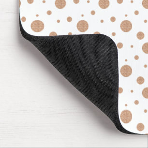 Gold polka dots servetten muismat