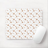 Gold polka dots servetten muismat (Met muis)