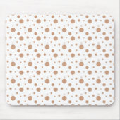 Gold polka dots servetten muismat (Voorkant)