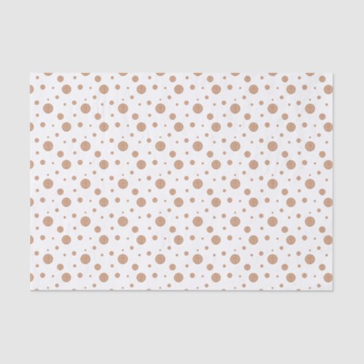 Gold polka dots servetten tissuepapier (Voorkant)