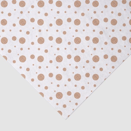 Gold polka dots servetten tissuepapier (Detail)