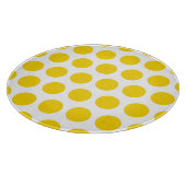 Gold Polka Dots Snijplank (Hoek)