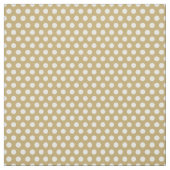 Gold Polka Dots Stof (Swatch)