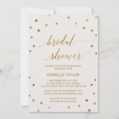 Gold Polka Dots Vrijgezellenfeest Kaart (Voorkant)