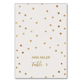 Gold Polka Dots Weddenschap Snel Place Kaarten