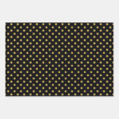 Gold polka patroon aangepaste achtergronden inpakpapier vel (Voorkant 2)